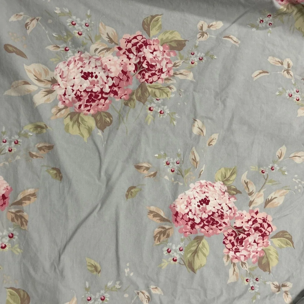 Simply Shabby Chic Reversible Floral Duvet Oversized Queen Belle Hydrangea Rose